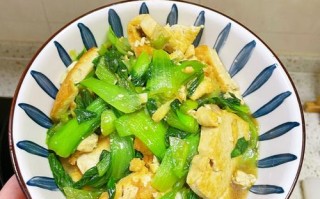 油菜烧豆腐家常做法（油菜配豆腐怎么炒）