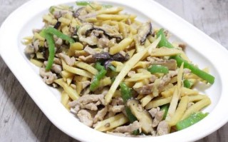 竹笋香菇炒五花肉的做法（香菇竹笋炒肉丝）