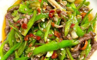 青椒丝炒牛肉的做法（青椒丝炒牛肉的做法视频）