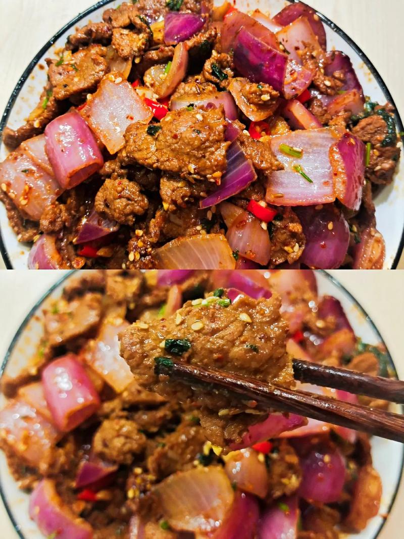 青椒炒牛肉洋葱的做法（青椒洋葱炒牛肉窍门）-第2张图片-窝头美食网