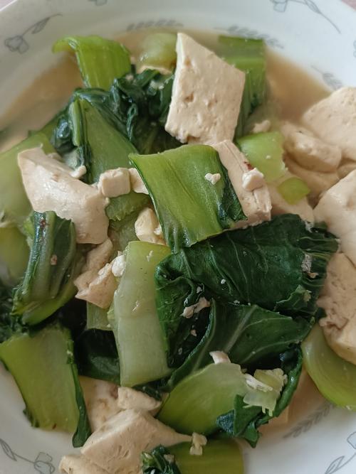 油菜烧豆腐家常做法(油菜配豆腐怎么炒)-第3张图片-窝头美食网 油菜烧豆腐家常做法(油菜配豆腐怎么炒)-第3张图片-窝头美食网