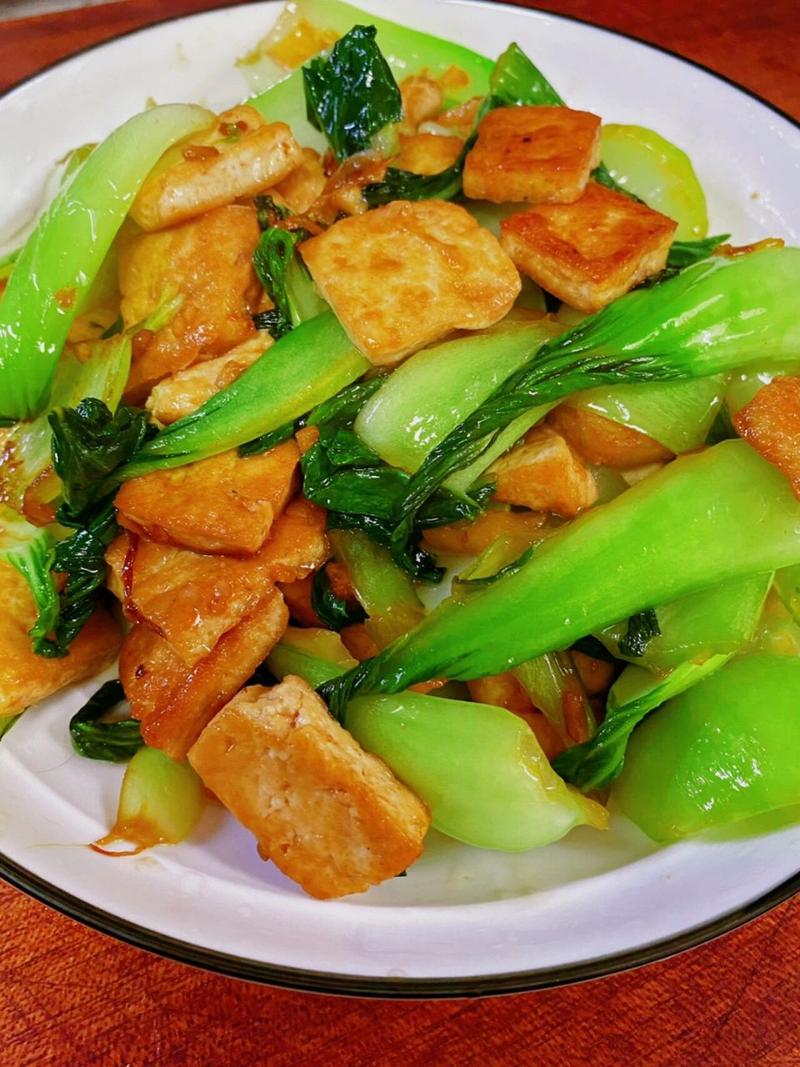 油菜烧豆腐家常做法(油菜配豆腐怎么炒)-第5张图片-窝头美食网 油菜烧豆腐家常做法(油菜配豆腐怎么炒)-第5张图片-窝头美食网